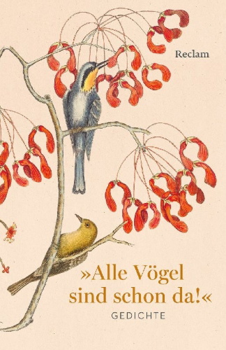 Buchcover und Innenansicht für das Buch: Alle Vögel sind schon da! Gedichte