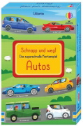 Buchcover und Innenansicht für das Buch: Schnapp und weg! Das superschnelle Kartenspiel: Autos