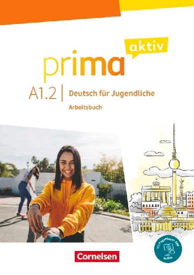 Buchcover und Innenansicht für das Buch: Prima aktiv A1: Band 02. Arbeitsbuch inkl. PagePlayer-App