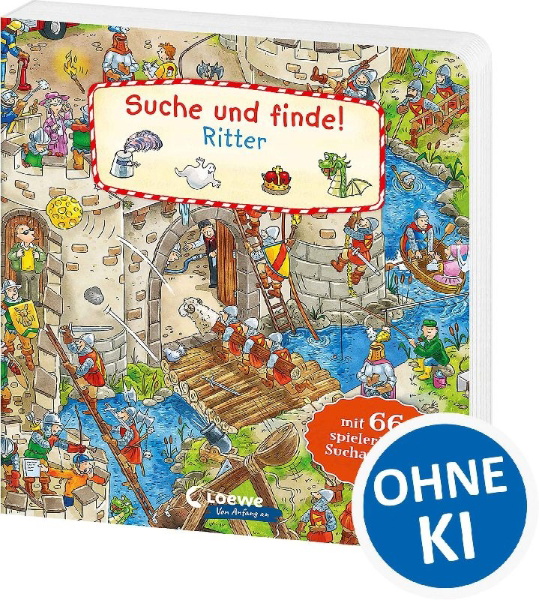 Buchcover und Innenansicht für das Buch: Suche und finde! - Ritter