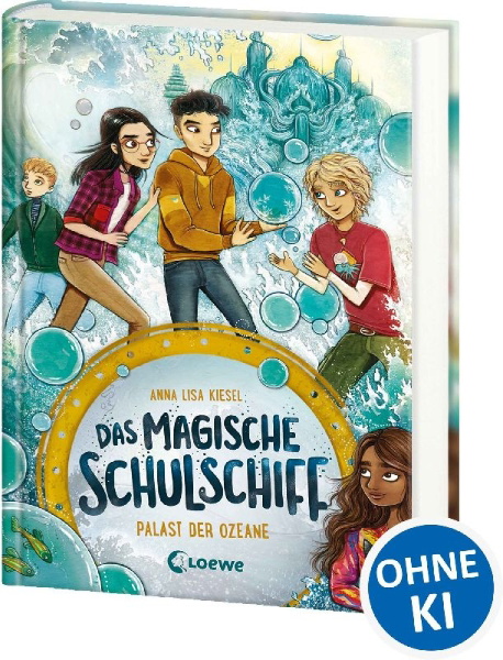 Buchcover und Innenansicht für das Buch: Das magische Schulschiff (Band 3) - Palast der Ozeane