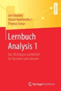 Buchcover und Innenansicht für das Buch: Lernbuch Analysis 1