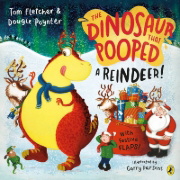 Buchcover und Innenansicht für das Buch: The Dinosaur that Pooped a Reindeer!