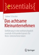 Buchcover und Innenansicht für das Buch: Das achtsame Kleinunternehmen
