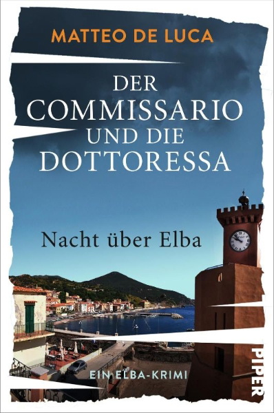 Buchcover und Innenansicht für das Buch: Der Commissario und die Dottoressa - Nacht über Elba