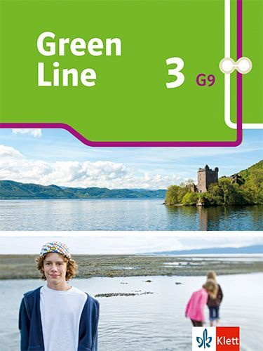 Buchcover und Innenansicht für das Buch: Green Line 3 G9. Schulbuch. Flexibler Einband Klasse 7