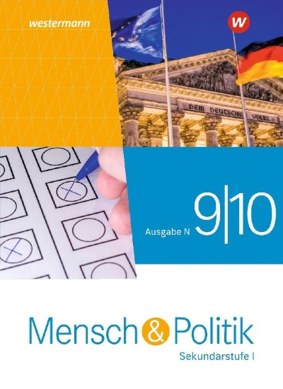 Buchcover und Innenansicht für das Buch: Mensch und Politik SI 9 / 10. Schulbuch. Ausgabe N 2021