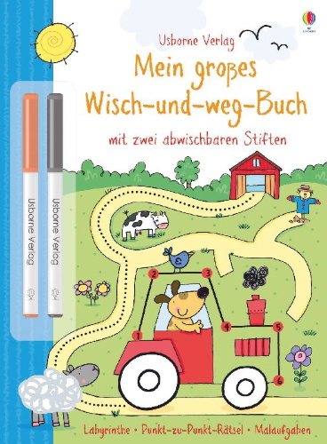 Buchcover und Innenansicht für das Buch: Big Wipe-Clean Activity Book