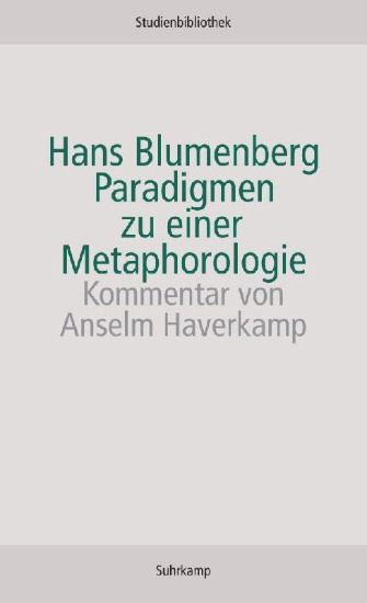 Buchcover und Innenansicht für das Buch: Paradigmen zu einer Metaphorologie