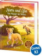 Buchcover und Innenansicht für das Buch: Das geheime Leben der Tiere (Savanne) - Nuru und Lela - Das Wunder der Wildnis