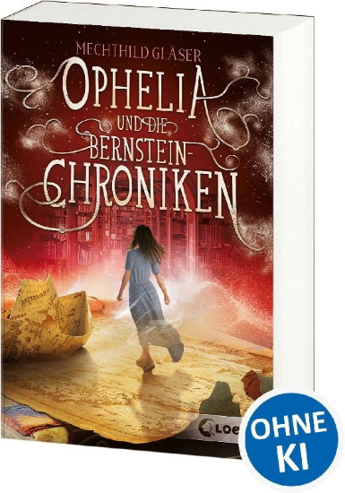 Buchcover und Innenansicht für das Buch: Ophelia und die Bernsteinchroniken