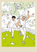 Buchcover und Innenansicht für das Buch: Ravensburger Malen nach Zahlen ab 7 Jahren Ferien - 48 Motive - Malheft für Kinder - Nummerierte Ausmalfelder