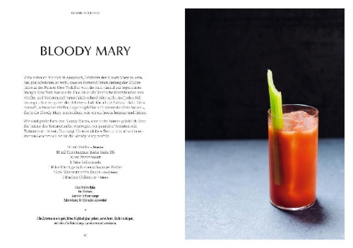 Buchcover und Innenansicht für das Buch: Classic Cocktails