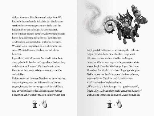 Buchcover und Innenansicht für das Buch: Lillys magische Schuhe, Band 2: Die verbotenen Stiefel