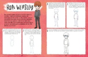 Buchcover und Innenansicht für das Buch: The Official Harry Potter How to Draw