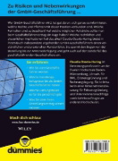 Buchcover und Innenansicht für das Buch: GmbH-Geschäftsführung für Dummies