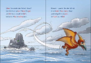 Buchcover und Innenansicht für das Buch: Leselöwen 1. Klasse - Abenteuer im Land der Dinos