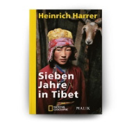 Buchcover und Innenansicht für das Buch: Sieben Jahre in Tibet