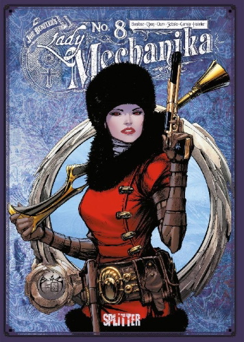Buchcover und Innenansicht für das Buch: Lady Mechanika 8
