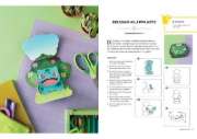 Buchcover und Innenansicht für das Buch: Amazing Pokémon Paper Crafts: Colorful Creations Inspired by the World of Pokémon!