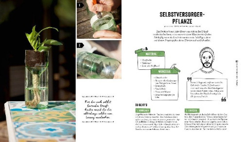 Buchcover und Innenansicht für das Buch: Hochbeet, Teich, Palettentisch - Projekte zum Selbermachen für Garten & Balkon
