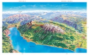 Buchcover und Innenansicht für das Buch: Alpen. Die Kunst der Panoramakarte