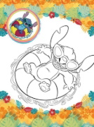Buchcover und Innenansicht für das Buch: Disney Stitch: Mein großer Malspaß