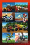 Buchcover und Innenansicht für das Buch: Blaze und die Monstermaschinen: Superstarker Sticker- und Malspaß