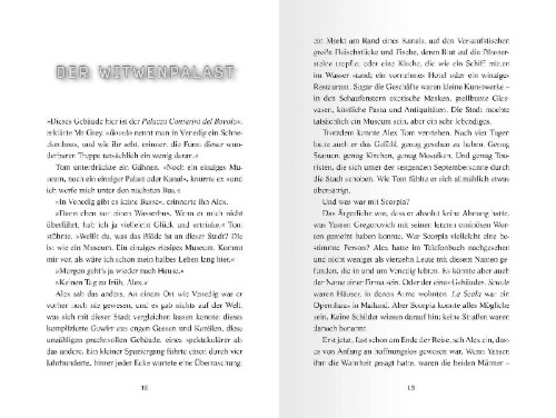 Buchcover und Innenansicht für das Buch: Scorpia