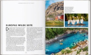 Buchcover und Innenansicht für das Buch: LONELY PLANET Bildband Legendäre Outdoorabenteuer in Europa