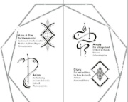 Buchcover und Innenansicht für das Buch: Dark Sigils - Wen das Schicksal betrügt