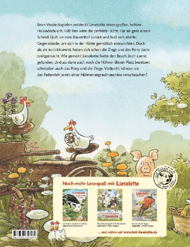 Buchcover und Innenansicht für das Buch: Ein Platz nur für Lieselotte