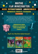Buchcover und Innenansicht für das Buch: Mathe für Minecrafter - Mein extrastarkes Übungsbuch