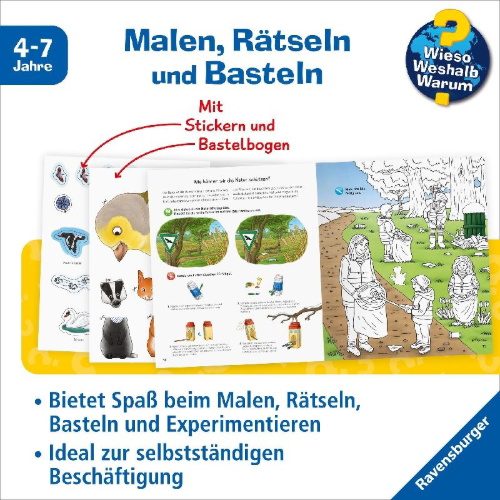 Buchcover und Innenansicht für das Buch: Wieso? Weshalb? Warum? aktiv-Heft: Natur