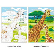 Buchcover und Innenansicht für das Buch: Ravensburger Malen nach Zahlen Wilde Tiere - 32 Motive abgestimmt auf Buntstiftsets mit 24 Farben (Stifte nicht enthalten) - Malbuch mit nummerierten Ausmalfeldern für fortgeschrittene Fans der Reihe