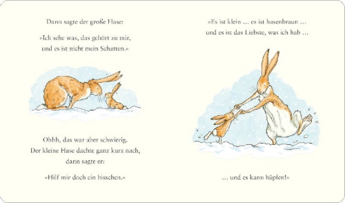 Buchcover und Innenansicht für das Buch: Guess how much I love you In Winter
