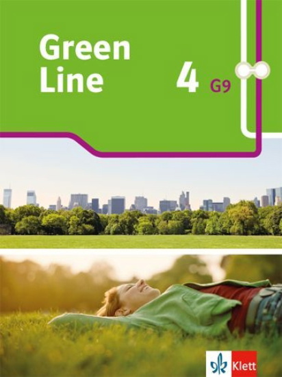 Buchcover und Innenansicht für das Buch: Green Line 4 G9. Schulbuch. Flexibler Einband Klasse 8