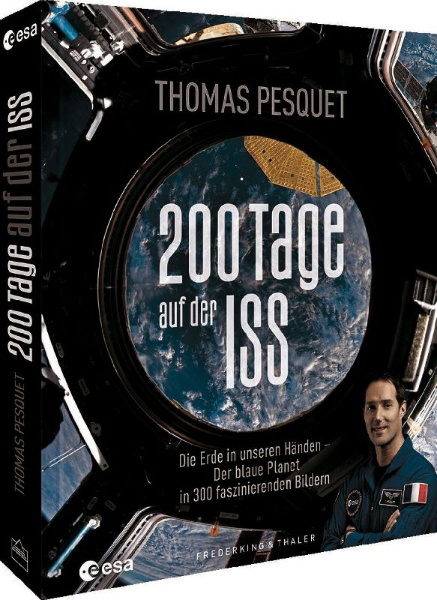 Buchcover und Innenansicht für das Buch: Bildband Weltall - 200 Tage auf der ISS