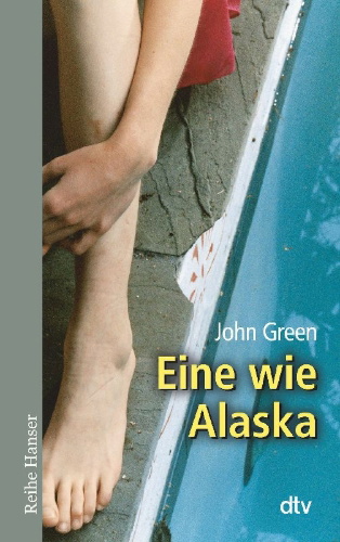 Buchcover und Innenansicht für das Buch: Looking for Alaska (Dutton Books, New York)