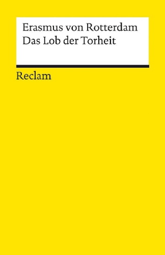Buchcover und Innenansicht für das Buch: Das Lob der Torheit