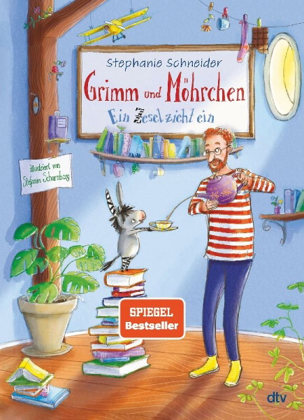 Buchcover und Innenansicht für das Buch: Grimm und Möhrchen - Ein Zesel zieht ein