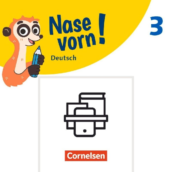 Buchcover und Innenansicht für das Buch: Nase vorn! 3. Schuljahr - Basiskompetenzen Deutsch - Lesekompetenzen und -strategien trainieren Klasse 3 - 2 Übungshefte im Paket mit Lösungen