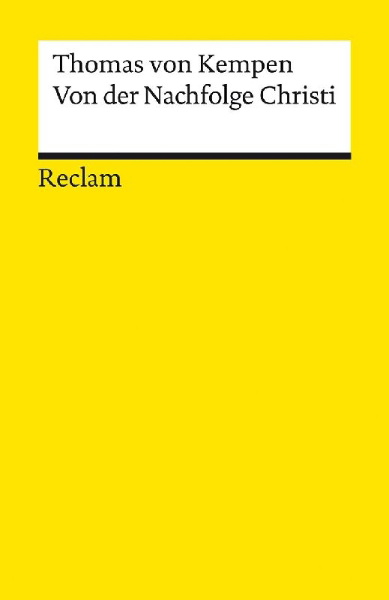 Buchcover und Innenansicht für das Buch: Von der Nachfolge Christi