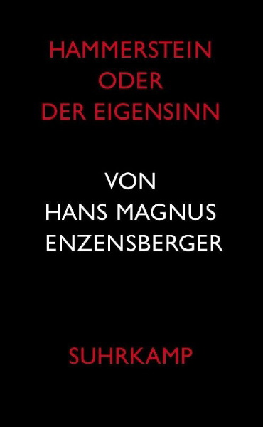 Buchcover und Innenansicht für das Buch: Hammerstein oder Der Eigensinn
