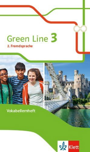 Buchcover und Innenansicht für das Buch: Green Line 3. Ausgabe 2. Fremdsprache. Vokabellernheft Klasse 8