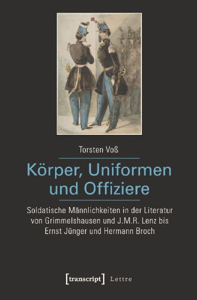 Buchcover und Innenansicht für das Buch: Körper, Uniformen und Offiziere