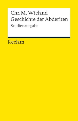 Buchcover und Innenansicht für das Buch: Geschichte der Abderiten
