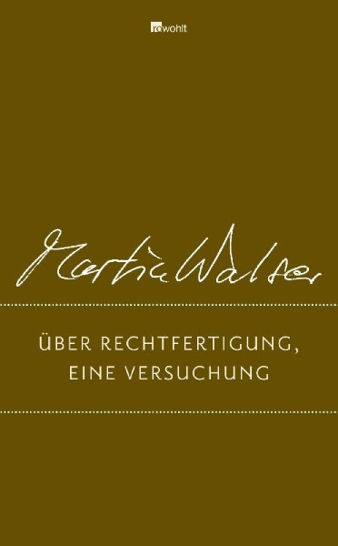 Buchcover und Innenansicht für das Buch: Über Rechtfertigung, eine Versuchung
