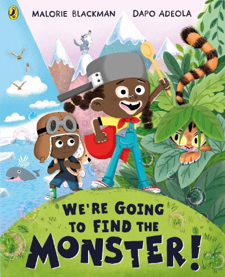 Buchcover und Innenansicht für das Buch: We're Going to Find the Monster