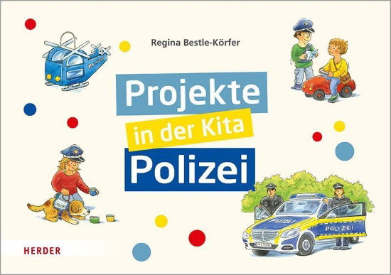 Buchcover und Innenansicht für das Buch: Projekte in der Kita: Polizei